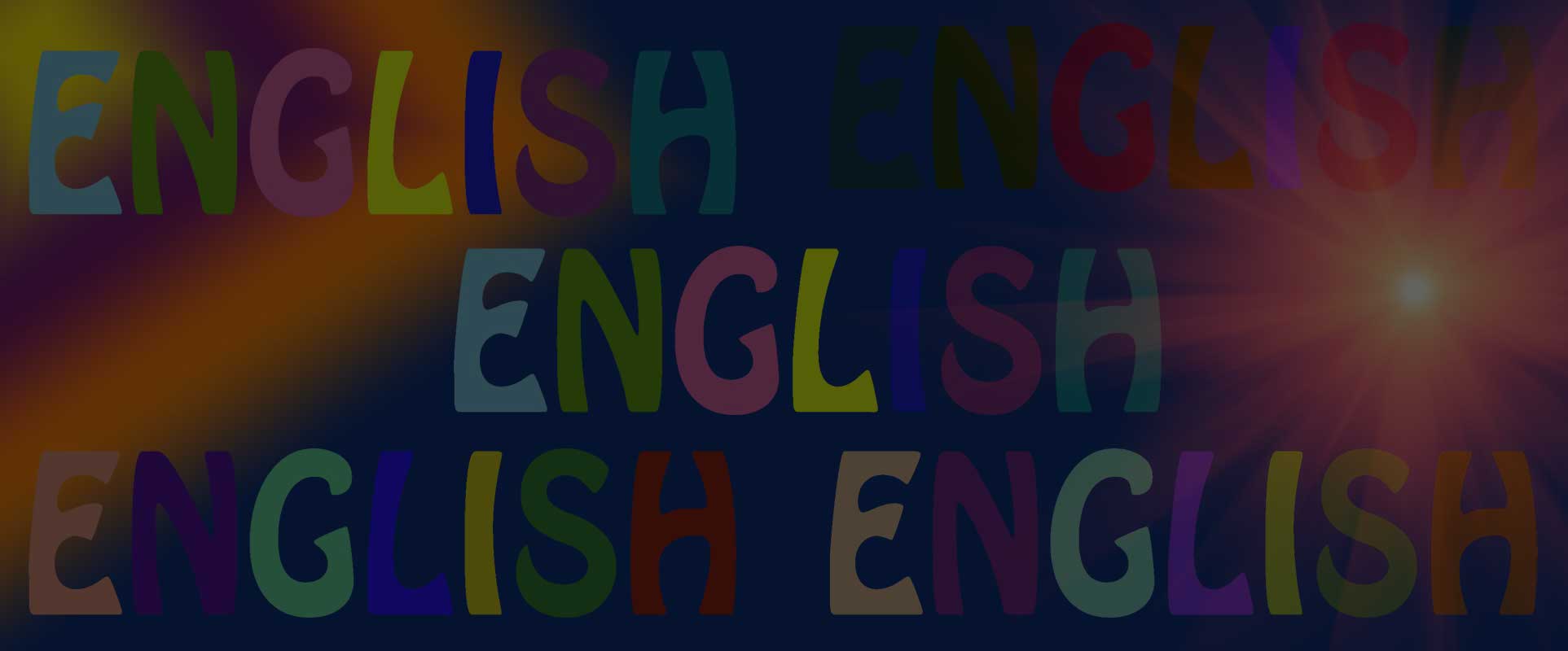 English banner